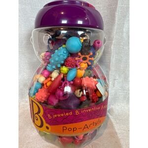 B. Pop-Artlys B Jeweled Beads 500 Pieces Kids Jewelry Making Craft Kit 4-10 Year